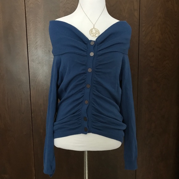 Kenneth Cole blue sweater - Picture 1 of 4